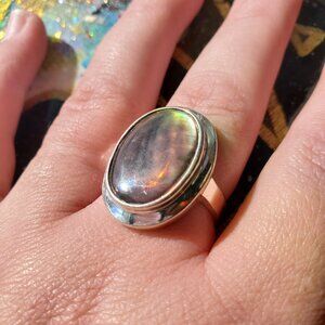 Sterling Silver and Abalone Ring